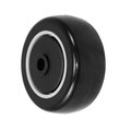 Durastar Wheel; 3X1.25 Polyurethane|Polyolefin (Black|Gray); 3/8" Precision Bal 314PPU34A